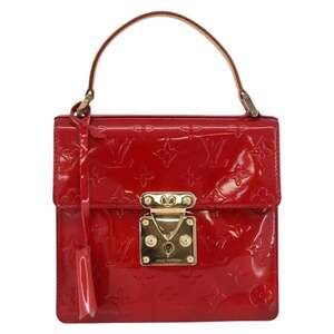 Louis Vuitton Monogram Vernis Spring Street Handbag Red